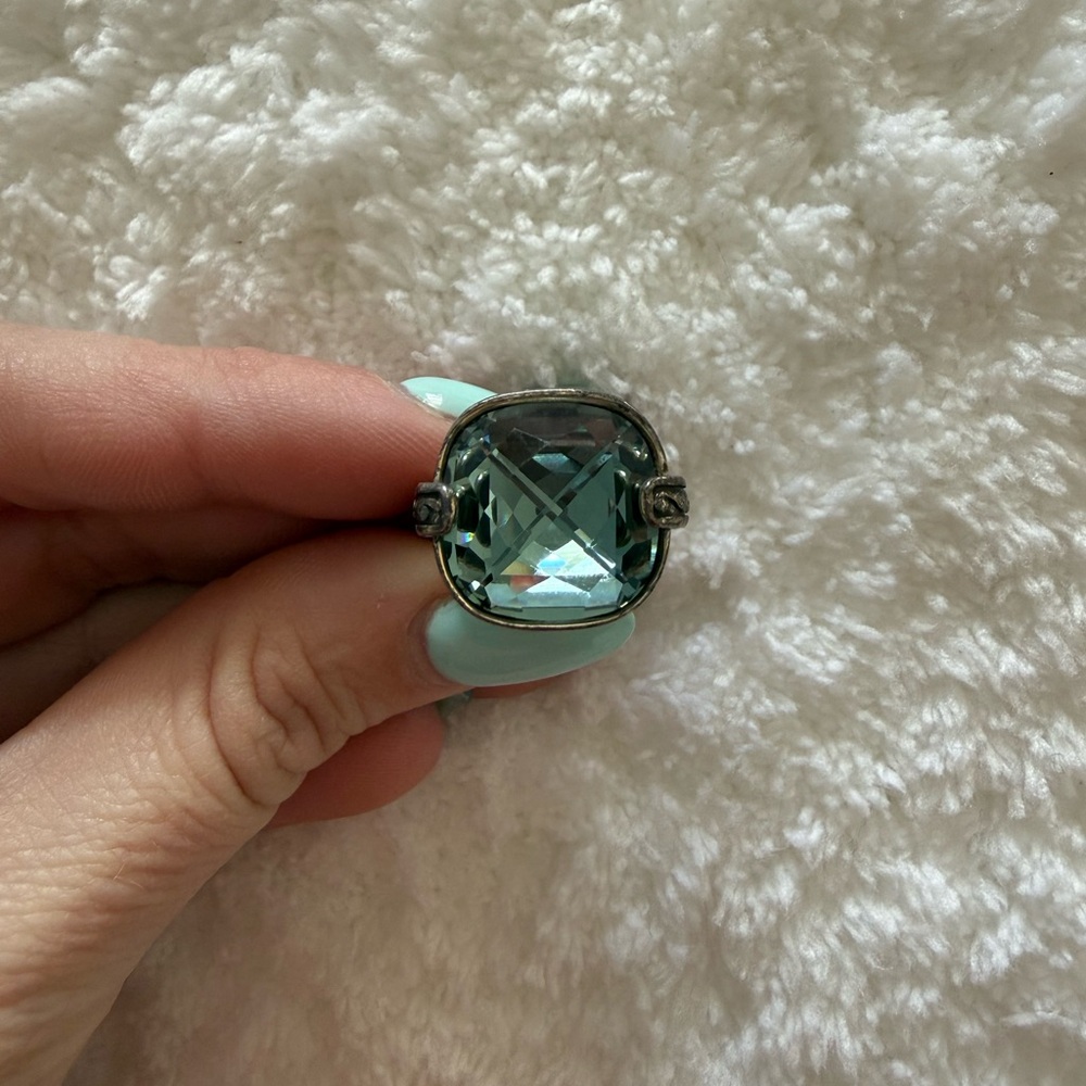 Brighton Silver and Blue Women's Ring